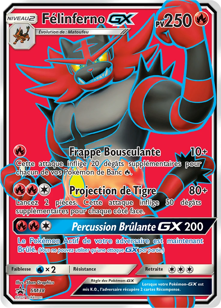 Carte Pokémon Félinferno GX de l'extension Promo SM