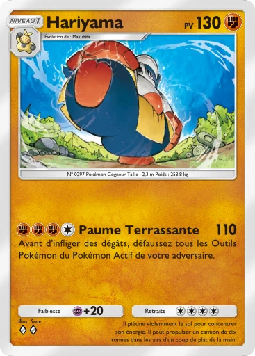 Carte Pokémon Hariyama de l'extension Méga-Ascension