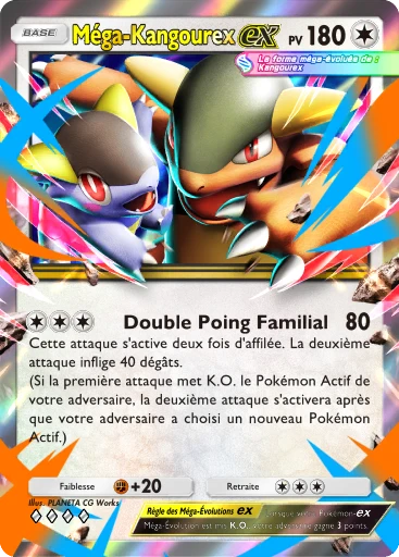 Carte Pokémon Méga-Kangourex-ex de l'extension Parade Onirique