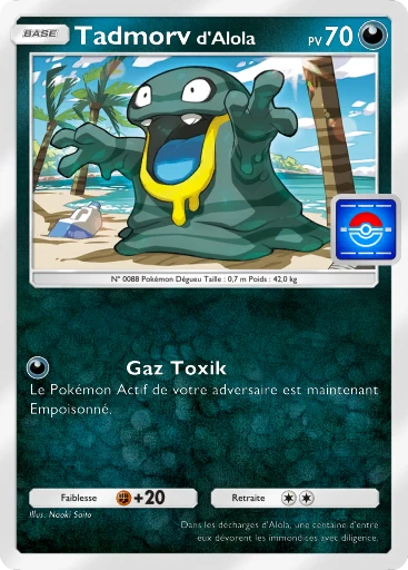 Carte Pokémon Tadmorv d'Alola de l'extension Promo-A