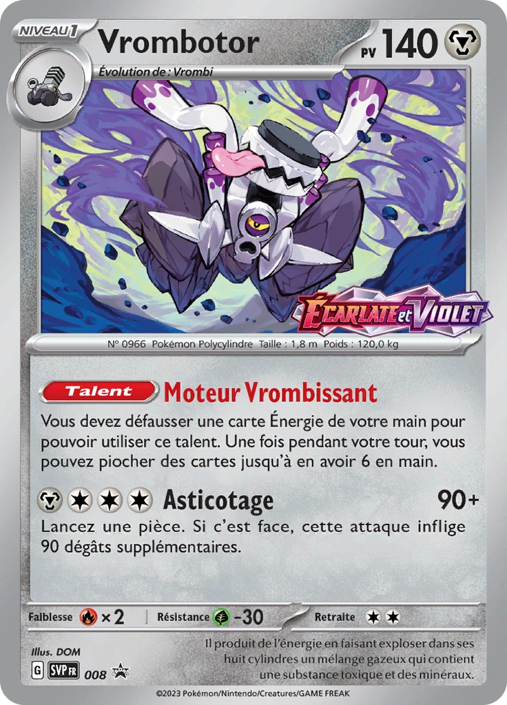 Carte Pokémon Vrombotor de l'extension SVP Black Star Promos