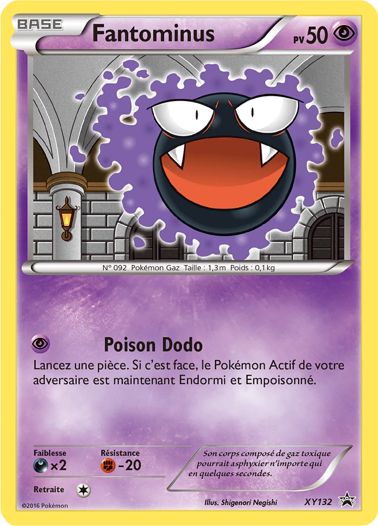 Carte Pokémon Fantominus de l'extension Promo XY