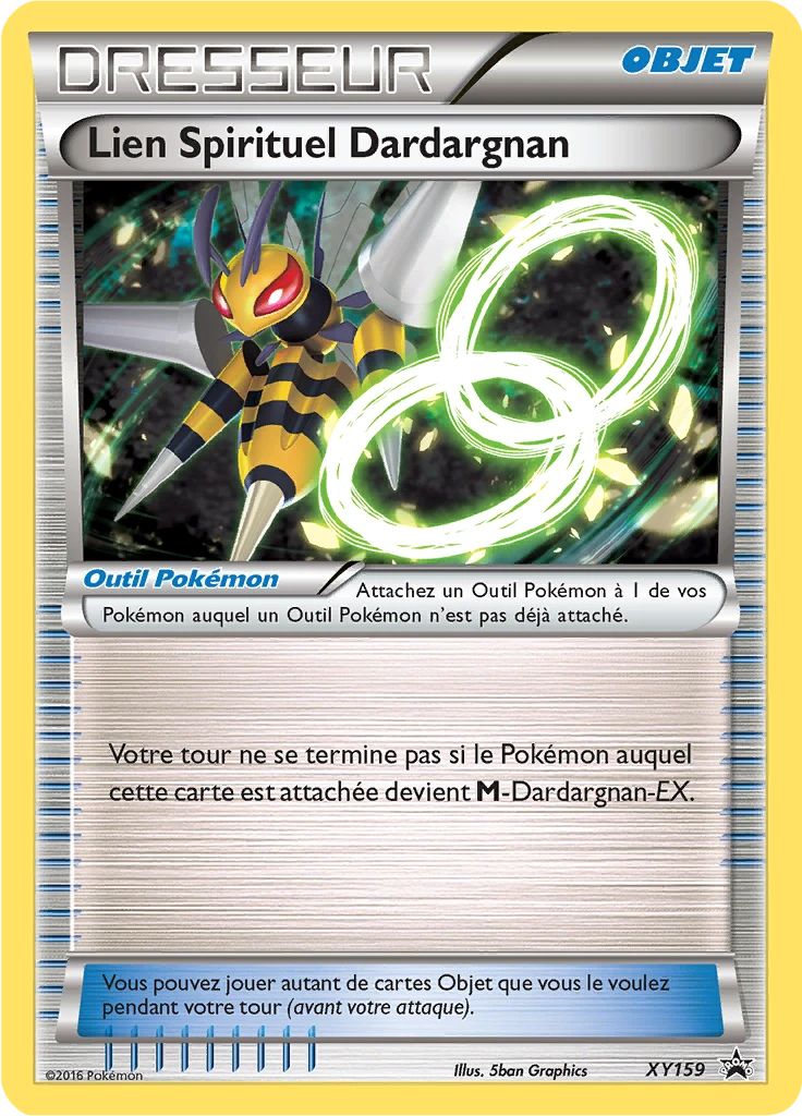 Carte Pokémon Lien Spirituel Dardargnan de l'extension Promo XY