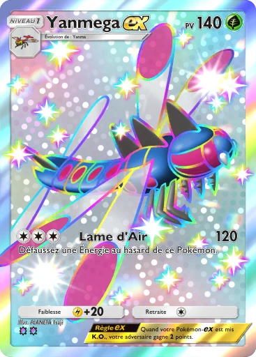Carte Pokémon Yanmega-ex de l'extension Sagesse entre Ciel et Mer