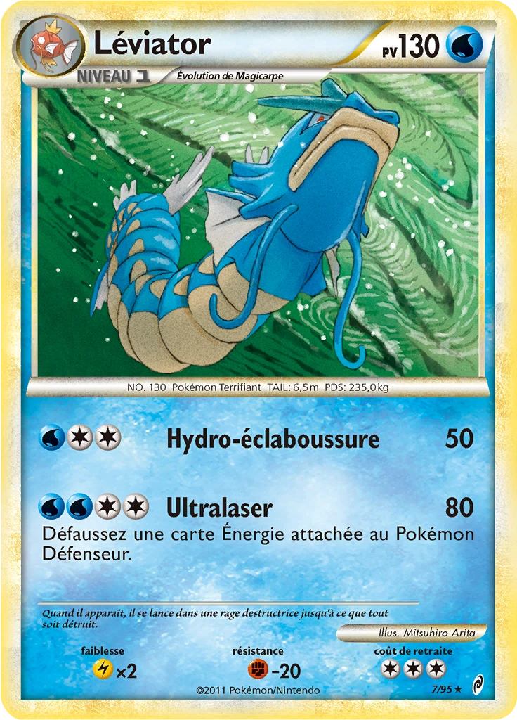 Carte Pokémon Léviator de l'extension L'appel des Légendes