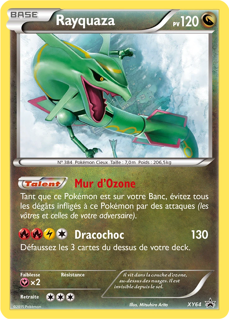 Carte Pokémon Rayquaza de l'extension Promo XY