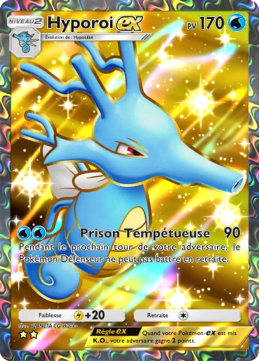 Carte Pokémon Hyporoi-ex de l'extension Sagesse entre Ciel et Mer