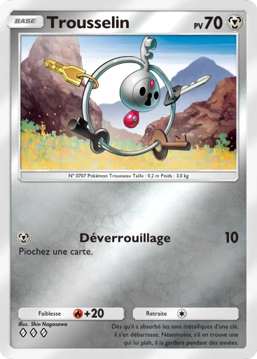 Carte Pokémon Trousselin de l'extension Booster de Luxe ex
