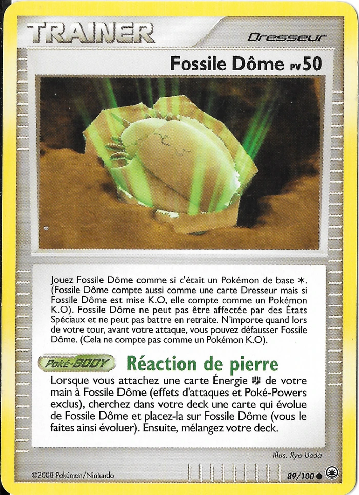 Carte Pokémon Fossile Dôme de l'extension Aube Majestueuse