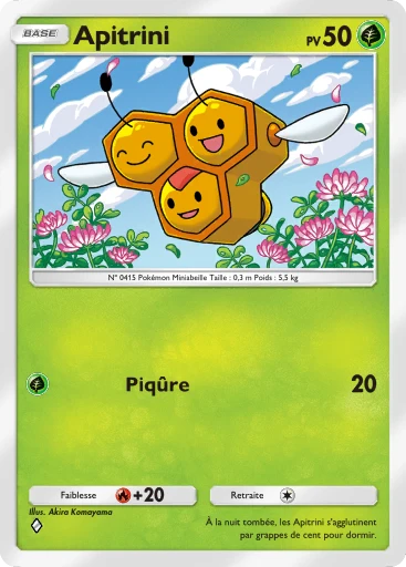 Carte Pokémon Apitrini de l'extension Lumière Triomphale