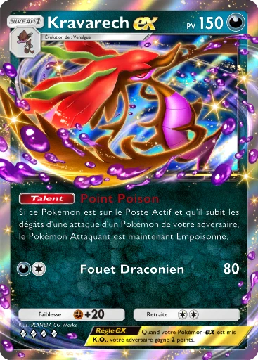 Carte Pokémon Kravarech-ex de l'extension Méga-Ascension