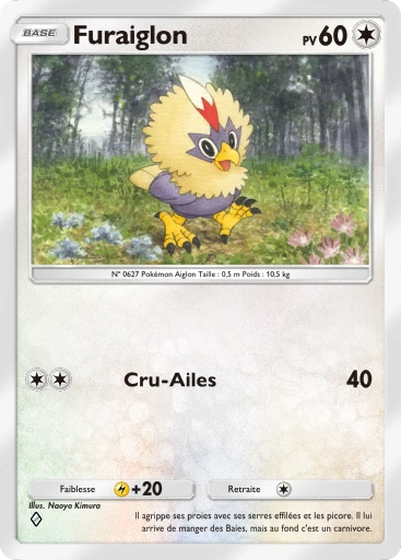 Carte Pokémon Furaiglon de l'extension Méga-Ascension