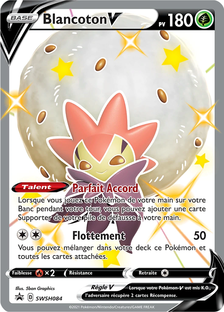 Carte Pokémon Blancoton V de l'extension Promo SWSH