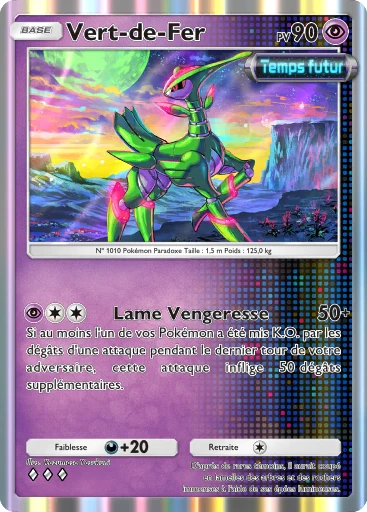 Carte Pokémon Vert-de-Fer de l'extension Propulsion Paradoxe