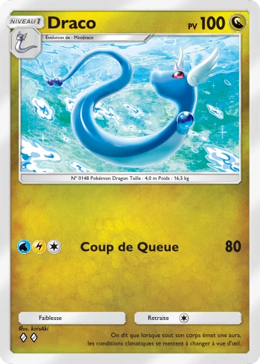 Carte Pokémon Draco de l'extension Puissance Génétique