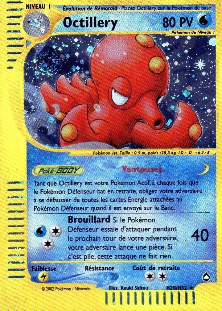 Carte Pokémon Octillery de l'extension Aquapolis