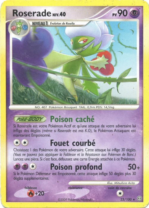 Carte Pokémon Roserade de l'extension Tempête