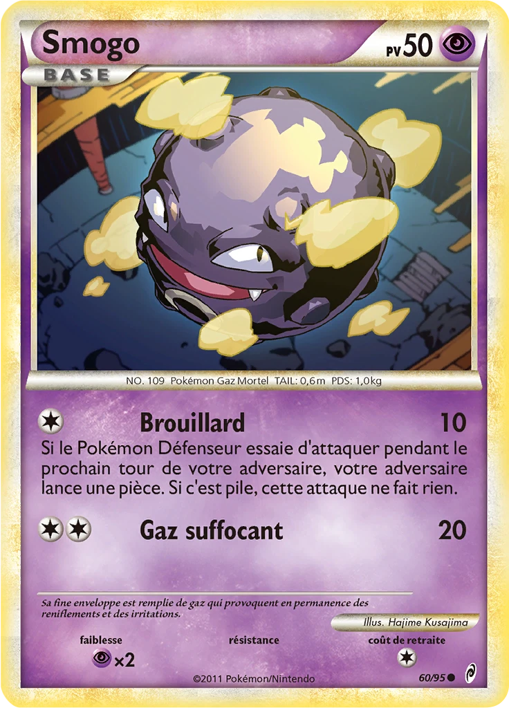 Carte Pokémon Smogo de l'extension L'appel des Légendes