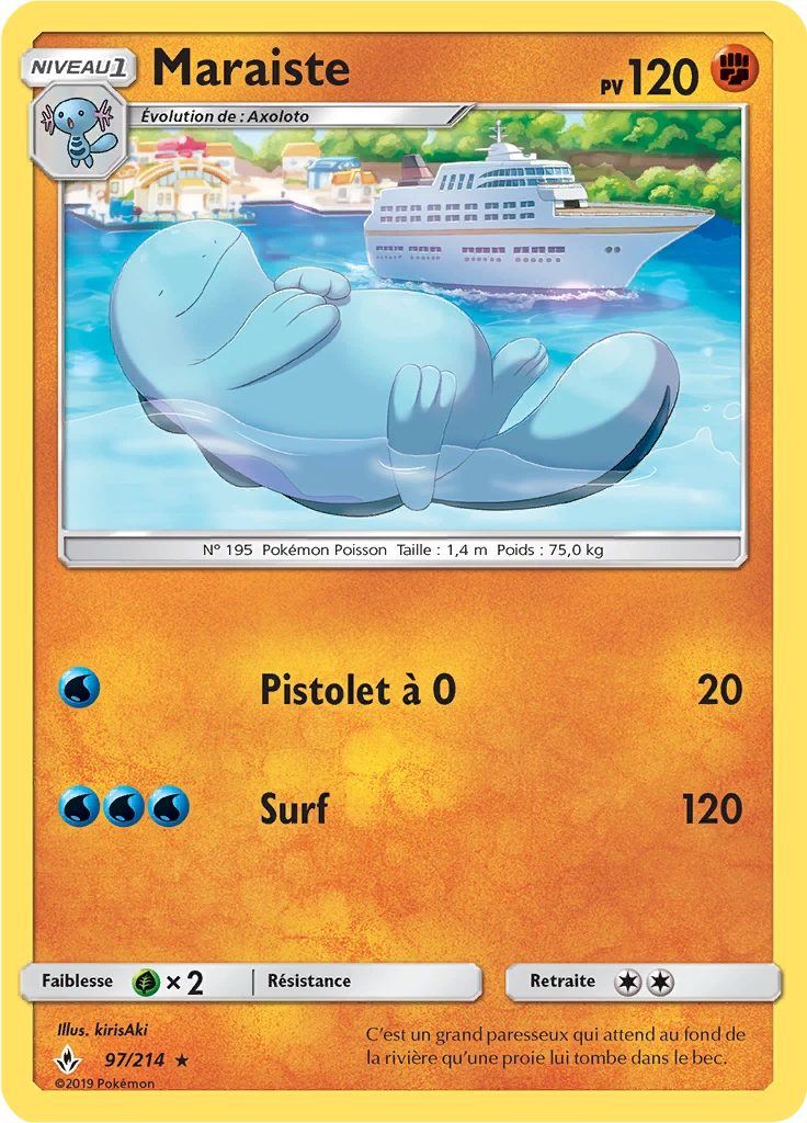 Carte Pokémon Maraiste de l'extension Alliance Infaillible