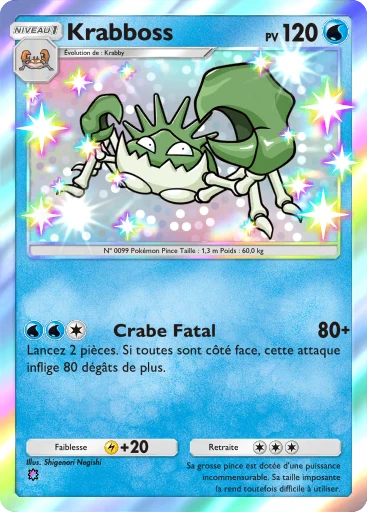 Carte Pokémon Krabboss de l'extension Source Secrète